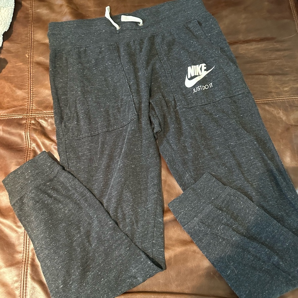 Nike Black Track Pants with Drawstring Waistband